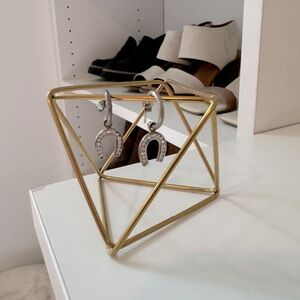 Silver horseshoe earrings